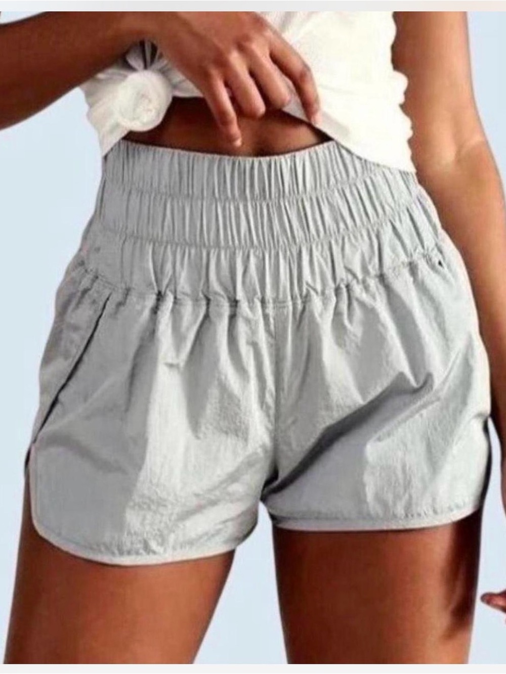 2 for $30 sale: white pearl Free People Movement The Way Home Shorts - M
